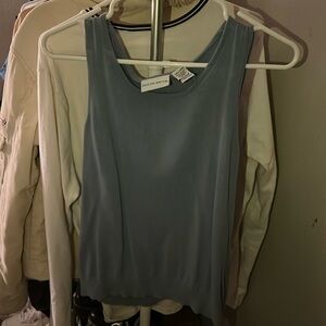 Blue Jaclyn smith lightweight sweater vest